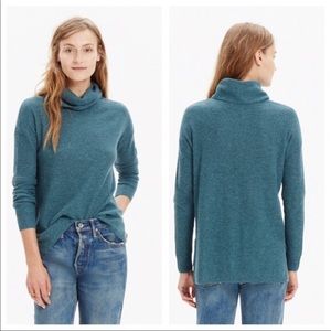 Madewell Ribbed Turtleneck Sweater moss green S